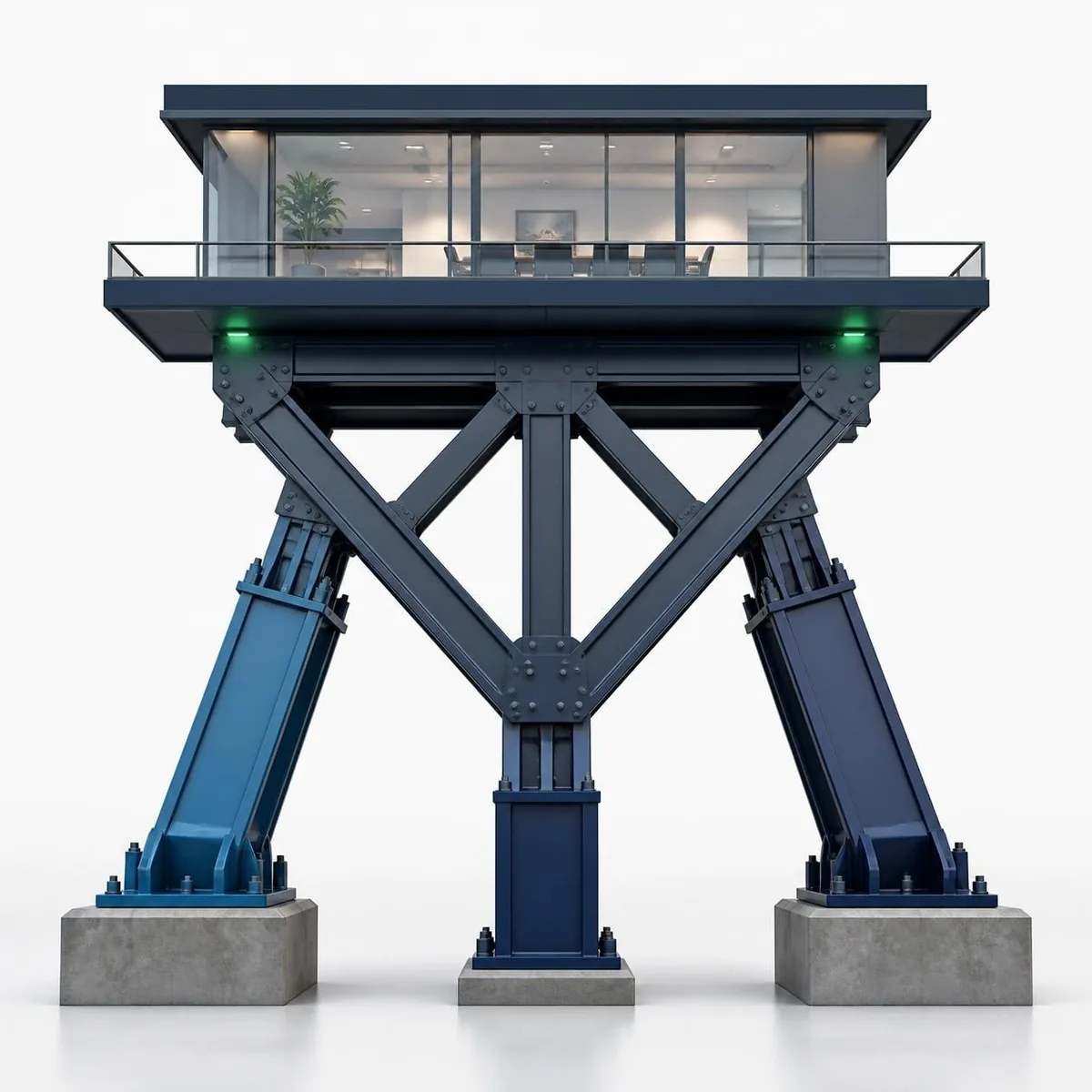 Three engineered capital supports carrying a stable corporate platform.