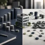 Financial valuation and operational integration concepts surrounding a staffing company model.