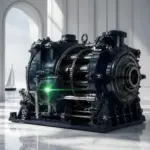 Precision transaction engine restarting with a restrained green ignition glow.